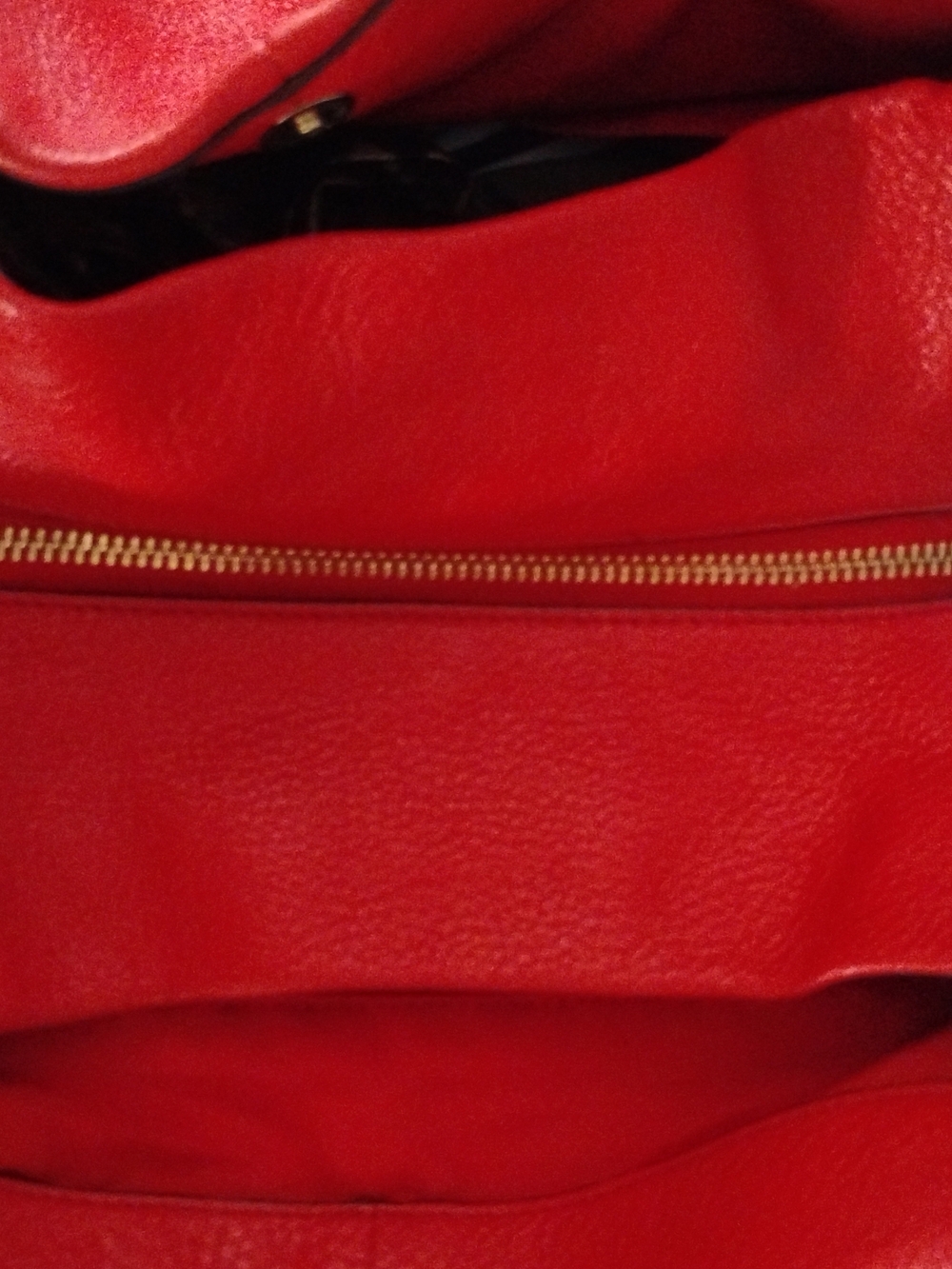 Coach Red Leather Shoulder Bag - Picture 3 of 8